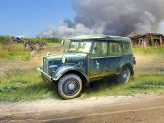 ICM le.gl.Einheitz-Pkw Kfz.1 Soft Top, WWII German Light Personnel Car 