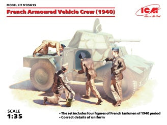 ICM French Armoured Vehicle Crew (1940) 4 Figures