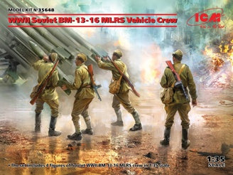 ICM WWII Soviet BM-13-16 MLRS Vehicle Crew 4 Figures