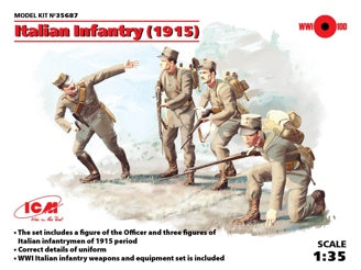 ICM Italian Infantry (1915) 4 Figures