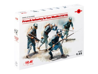ICM French Infantry In Gas Masks (1918) 4 Figures