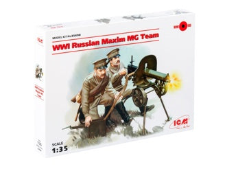 ICM WWI Russian Maxim MG Team 2 Figures