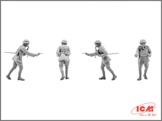 ICM British Infantry in Gas Masks (1917) 4 Figures