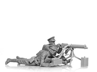 ICM WWI British Vickers MG Crew (Vickers MG & 2 Figures)