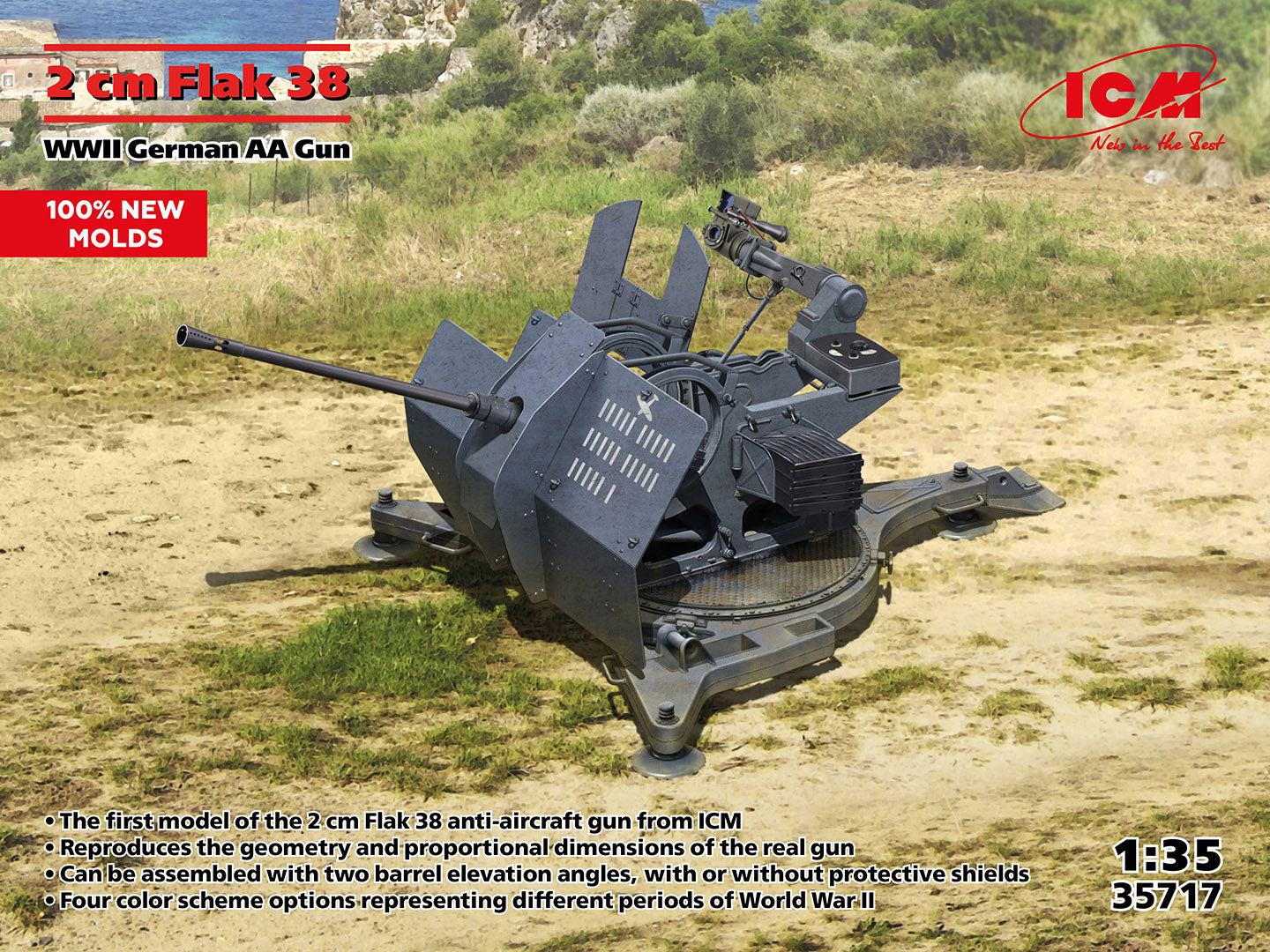 ICM 1:35 - Flak 38, WWII German AA Gun