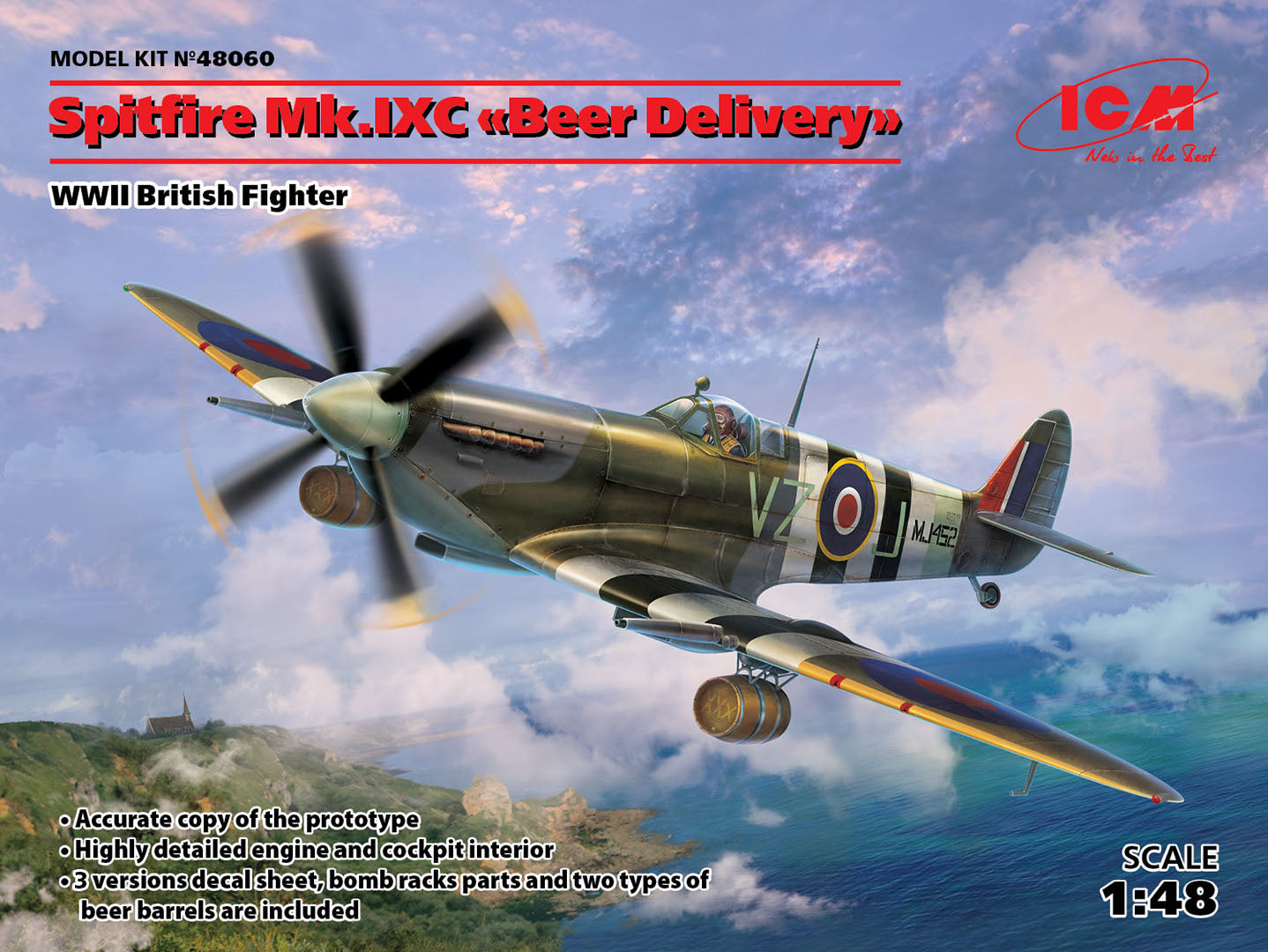 ICM 1/48 Supermarine Spitfire Mk.Ixc 'Beer Delivery' 48060