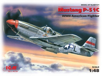 ICM Mustang P-51C, WWII American Fighter Plane