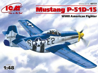 ICM Mustang P-51D-15, WWII American Fighter Plane