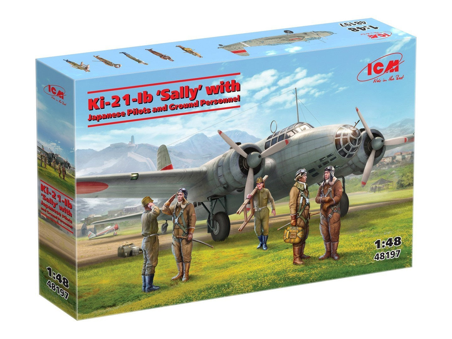 ICM 1/48 Ki-21-Ib "Sally" with Pilots & Ground Crew 48197