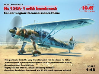 ICM Hs 126A-1 with Bomb Rack, Condor Legion Reconnaissance Plane