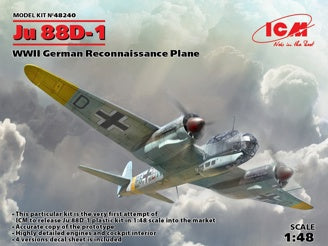 ICM Ju 88D-1, WWII German Reconnaissance Plane