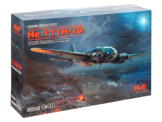 ICM He 111H-20, WWII German Bomber