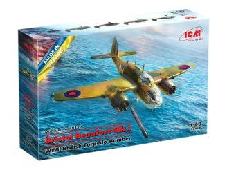 ICM Bristol Beaufort Mk.I, WWII British Torpedo-Bomber