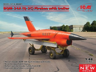 ICM (BQM-34A) Q-2C Firebee Drone with Trailer