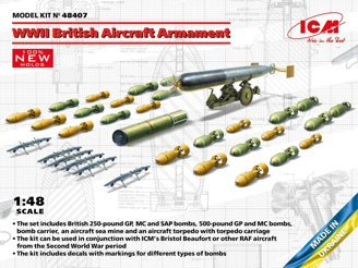 ICM WWII British Aircraft Armament (Bombs & Torpedoes)