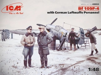 ICM Bf 109F-4 with German Luftwaffe Personnel (5 Figures)