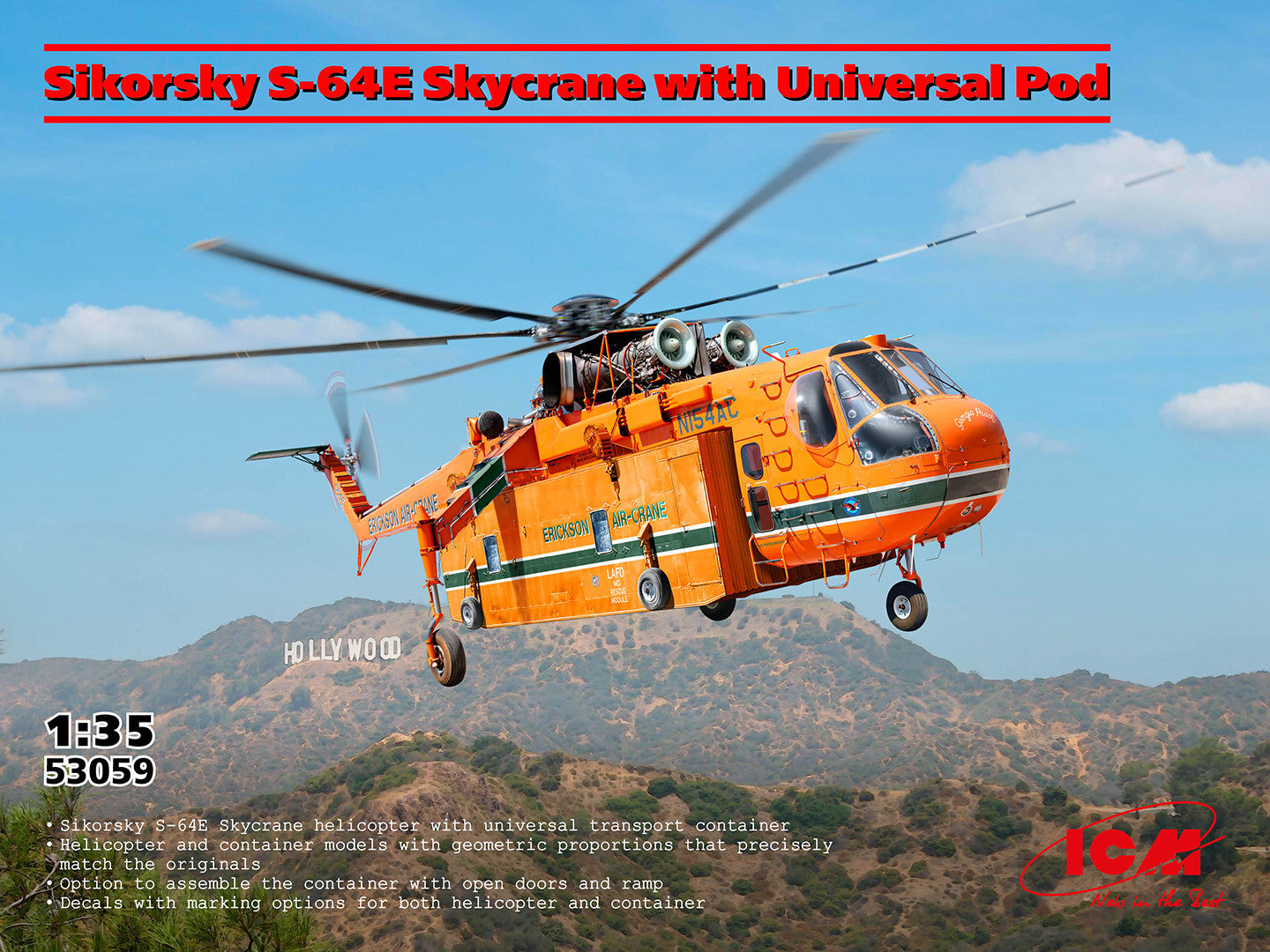 ICM Sikorsky S-64E Skycrane With Universal Pod ICM53059