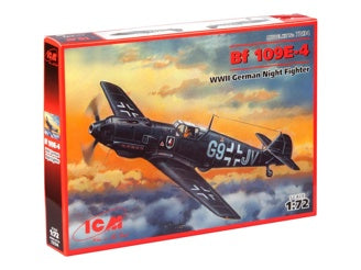 ICM Messerschmitt Bf 109E-4, WWII German Night Fighter Plane