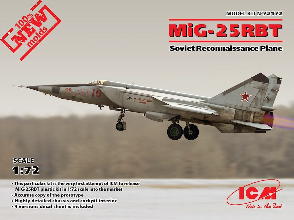 ICM MiG-25 RBT, Soviet Reconnaissance Plane ICM72172