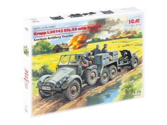 ICM Krupp L2H143 Kfz.69 with Pak 36, German Artillery Tractor