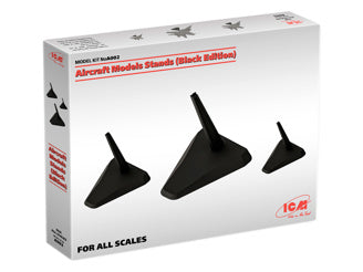  Aircraft Models Stands (Set of 3 - Black Edition)