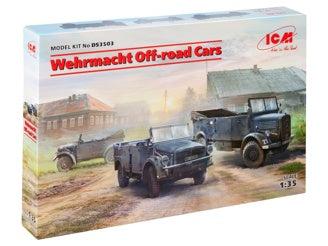 ICM Wehrmacht Off-Road Cars, Kfz.1, Horch 108 Typ 40, L1500A (Set of 3)