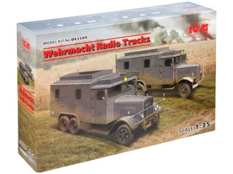 ICM Wehrmacht Radio Trucks (Henschel 33D1 Kfz.72, Krupp L3H163 Kfz.72)