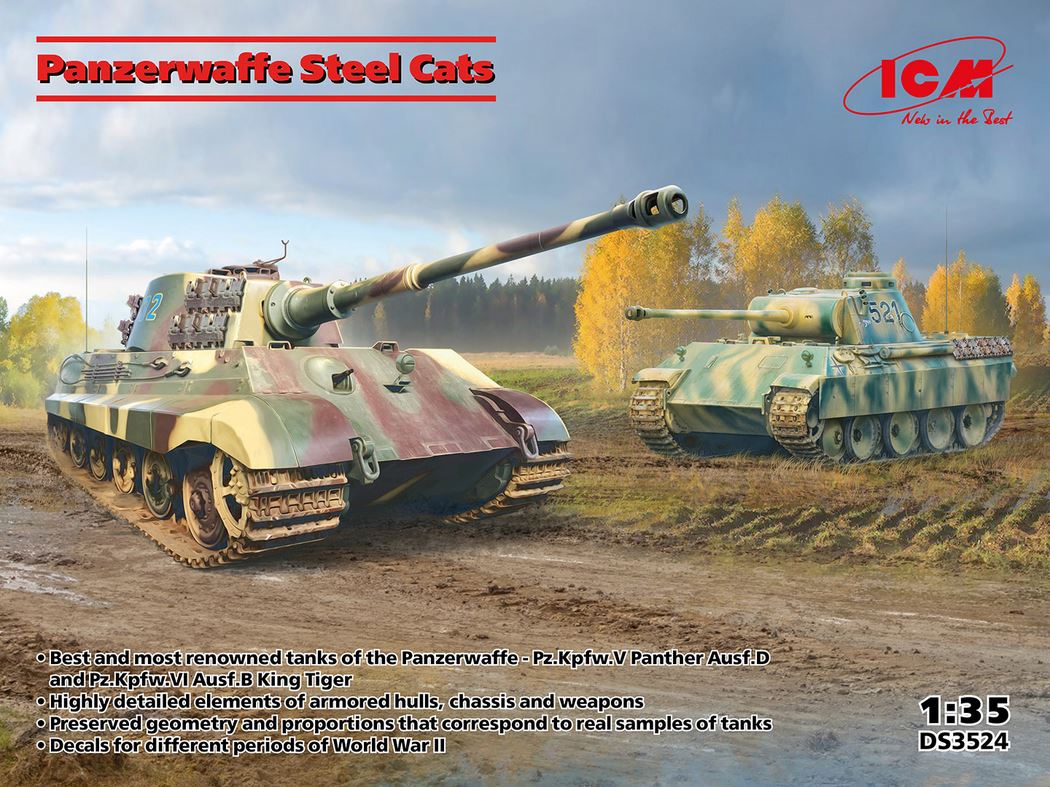 ICM 1/35 Panzerwaffe steel cats DS3524