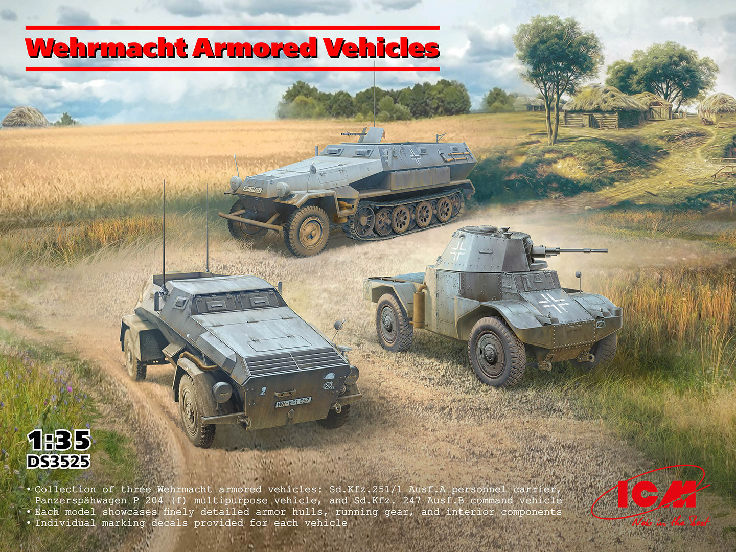 ICM Diorama 1:35 -Wehrmacht Armored Vehicles - ICMDS3525 by: ICM -