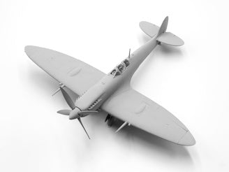 ICM WWII RAF Airfield Set, Spitfire Mk.IX & Spitfire Mk.VII, RAF Pilots & Ground Personnel (7 Figures)