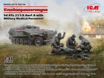 ICM 1/35 WWII German Ambulance & Military Medical personnel ICM35114