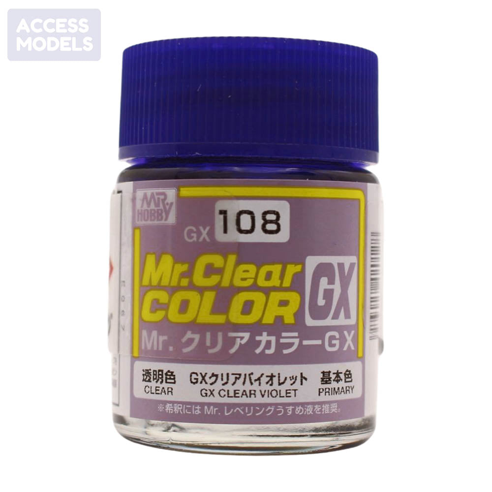 Mr Hobby Mr Clear Color Gx 18Ml Gx-108 Clear Violet