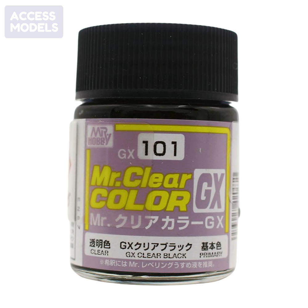 Mr Hobby Mr Clear Color Gx 18Ml Gx-101 Clear Black