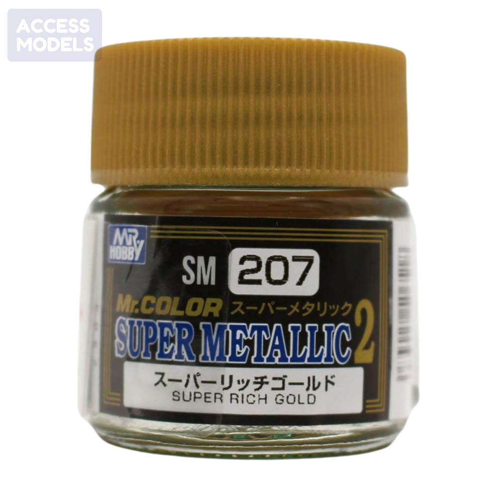 Mr Hobby Mr Color Super Metallic Ii 10Ml Sm-207 Super Rich Gold