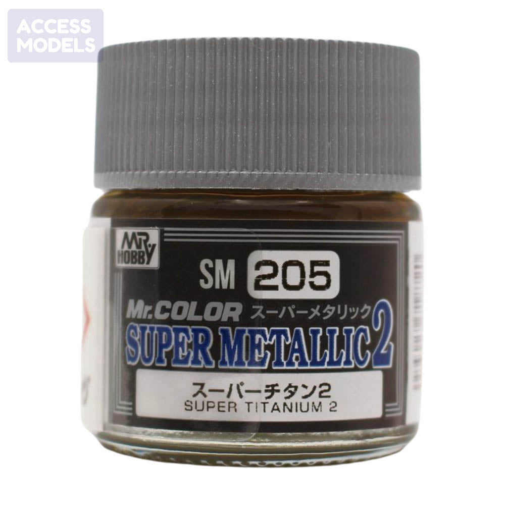 Mr Hobby Mr Color Super Metallic Ii 10Ml Sm-205 Super Titanium Ii