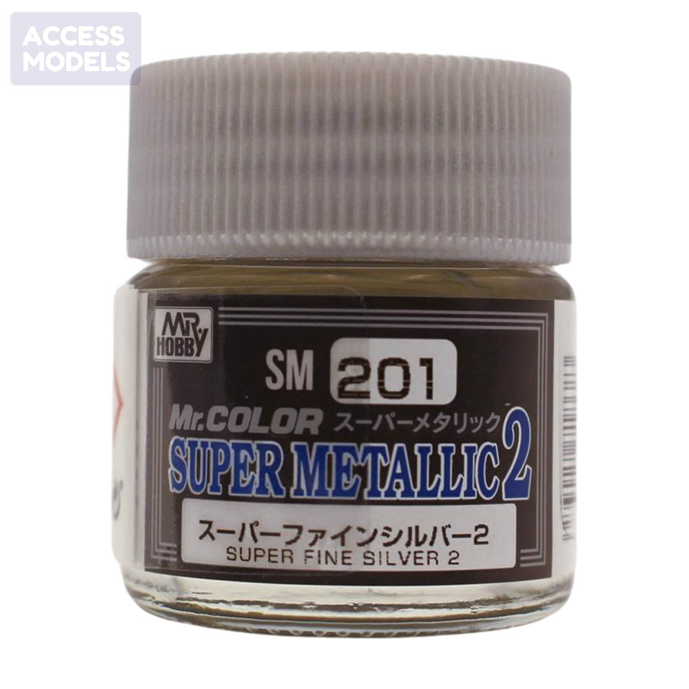 Mr Hobby Mr Color Super Metallic Ii 10Ml Sm-201 Super Fine Silver Ii