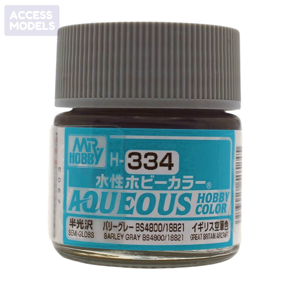 Mr Hobby Aqueous Hobby Color 10Ml H-334 Barley Gray Bs4800/18B21 (Uk)