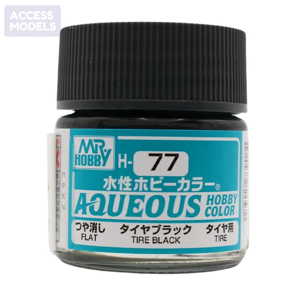 Mr Hobby Aqueous Hobby Color 10Ml H-077 Tire Black