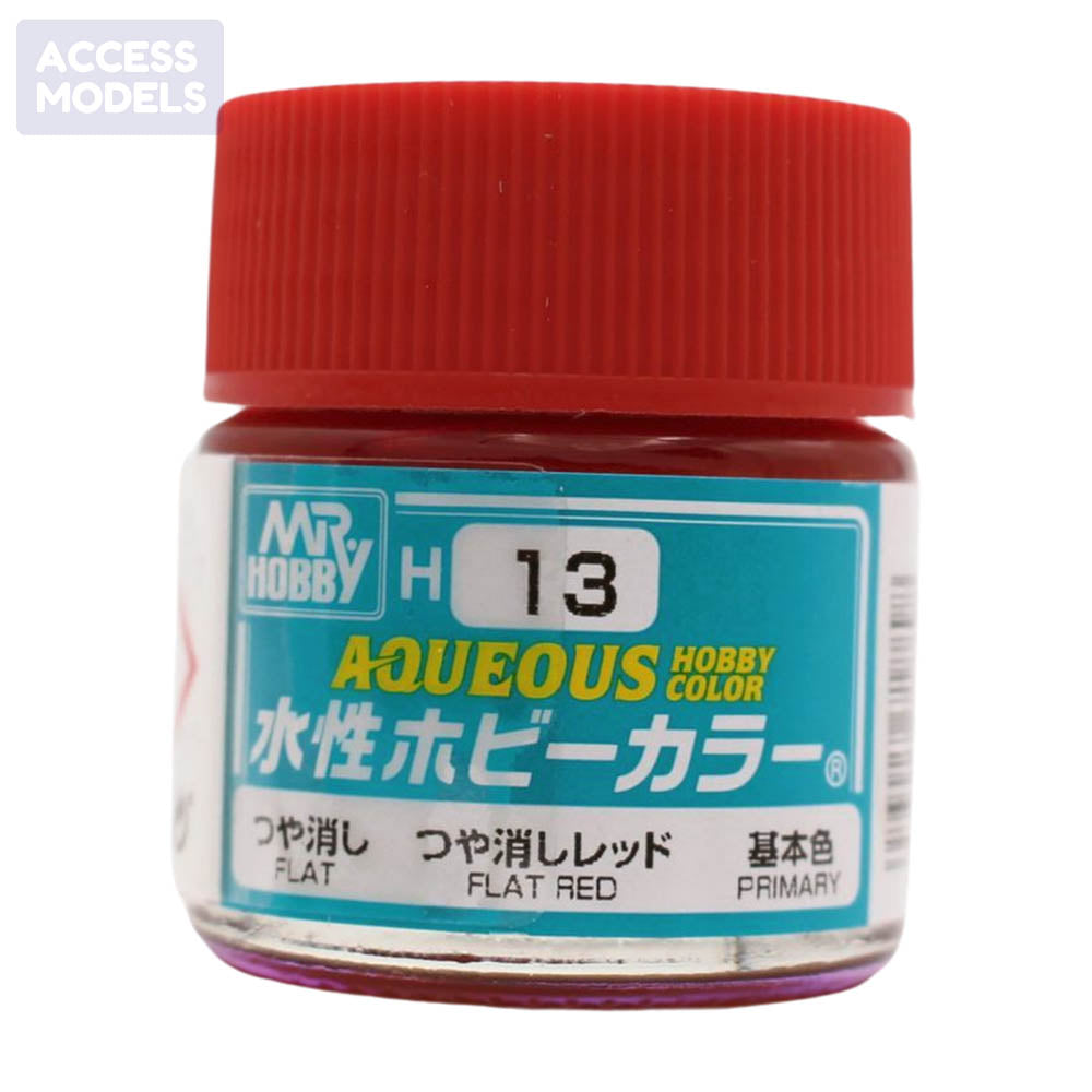 Mr Hobby Aqueous Hobby Color 10Ml H-013 Flat Red