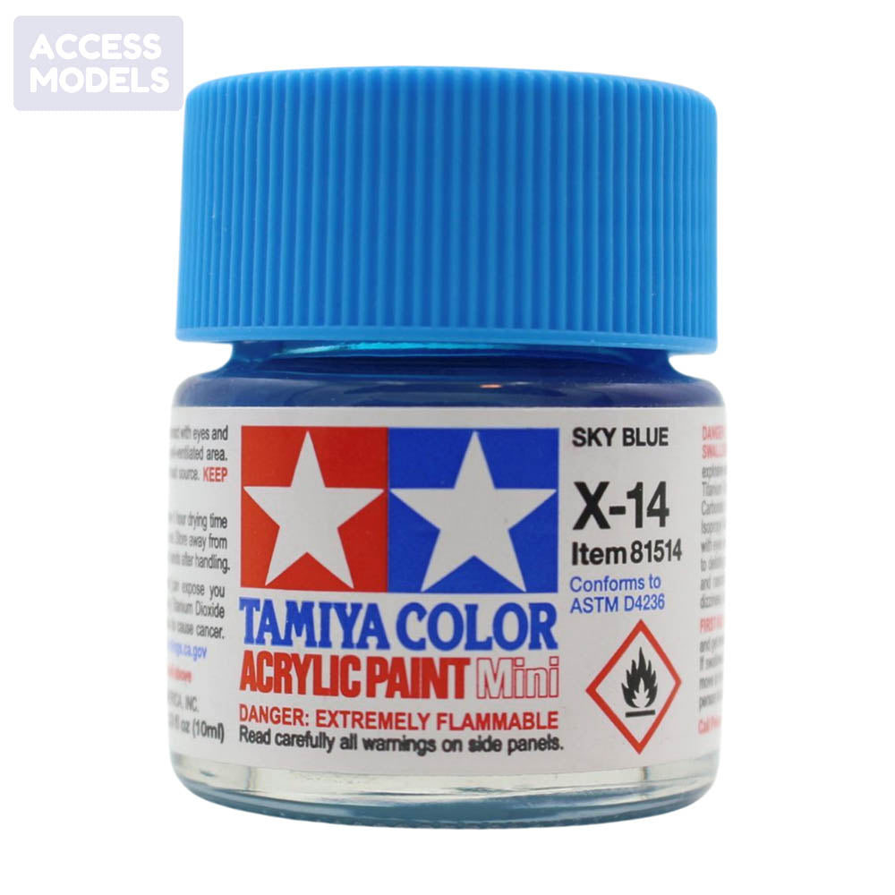 Tamiya Acrylic Paints 10Ml X14 Sky Blue