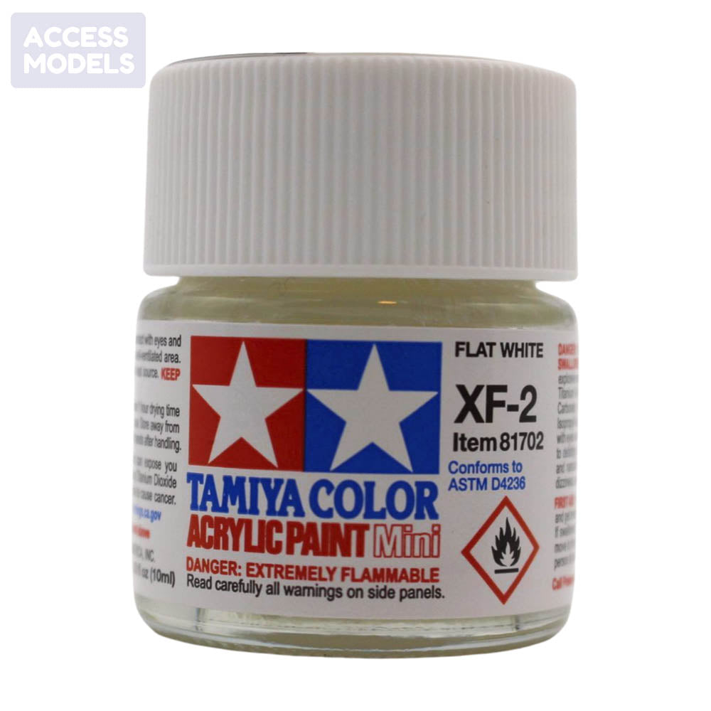 Tamiya Acrylic Paints 10Ml Xf2 Flat White