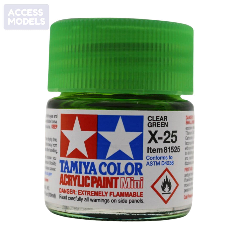 Tamiya Acrylic Paints 10Ml X25 Clear Green