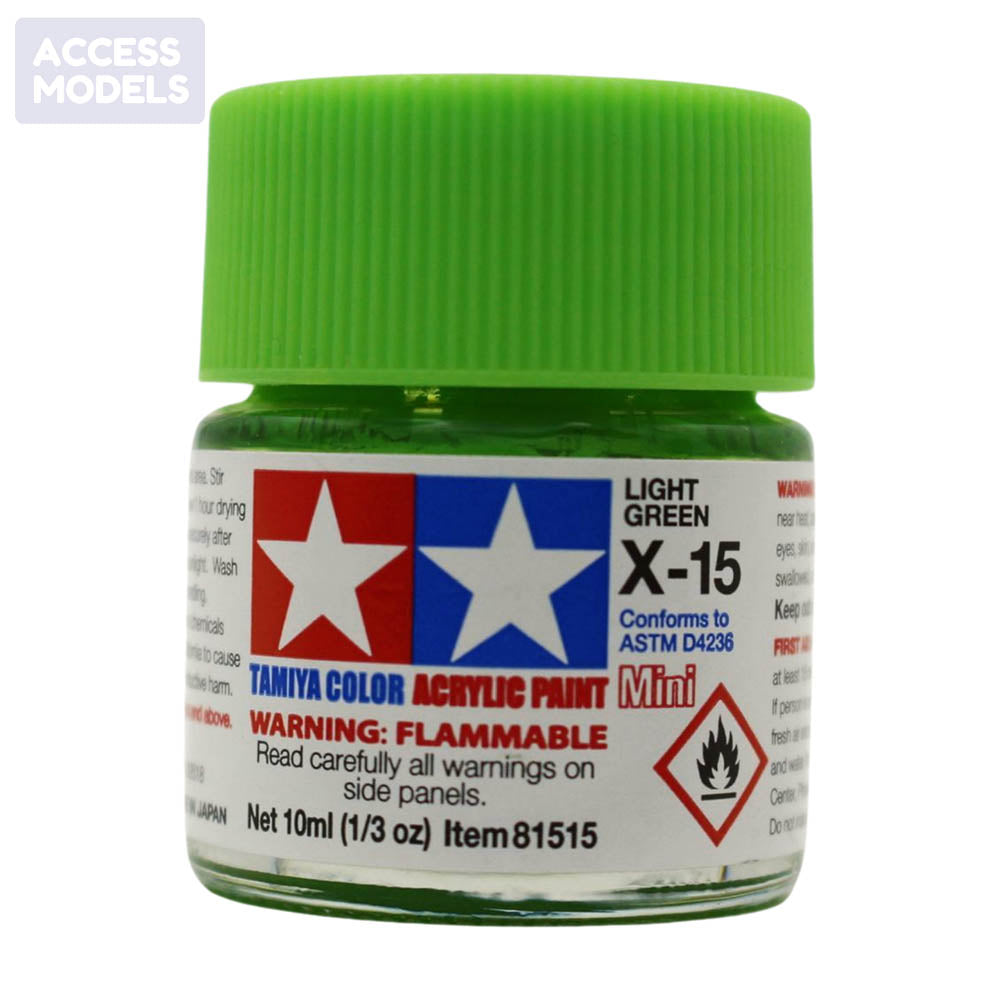 Tamiya Acrylic Paints 10Ml X15 Light Green