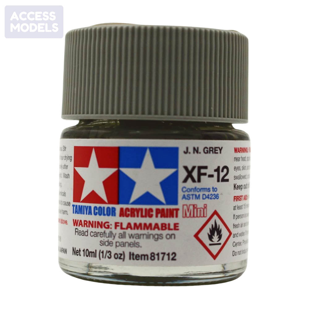 Tamiya Acrylic Paints 10Ml Xf12 J.N. Grey