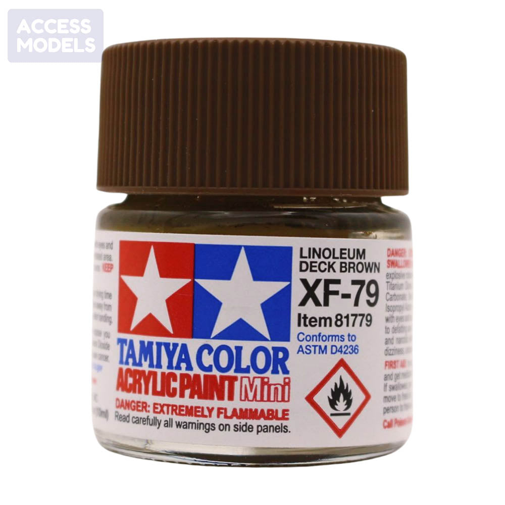 Tamiya Acrylic Paints 10Ml Xf79 Linoleum Deck Brown