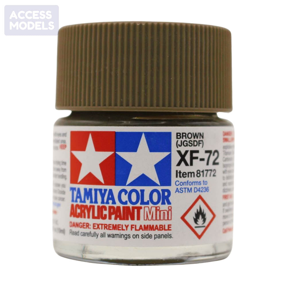 Tamiya Acrylic Paints 10Ml Xf72 Brown (Jgsdf)