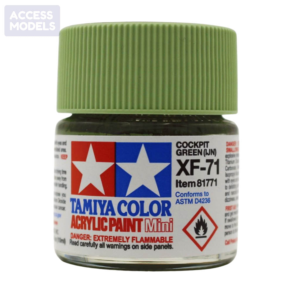 Tamiya Acrylic Paints 10Ml Xf71 Cockpit Green