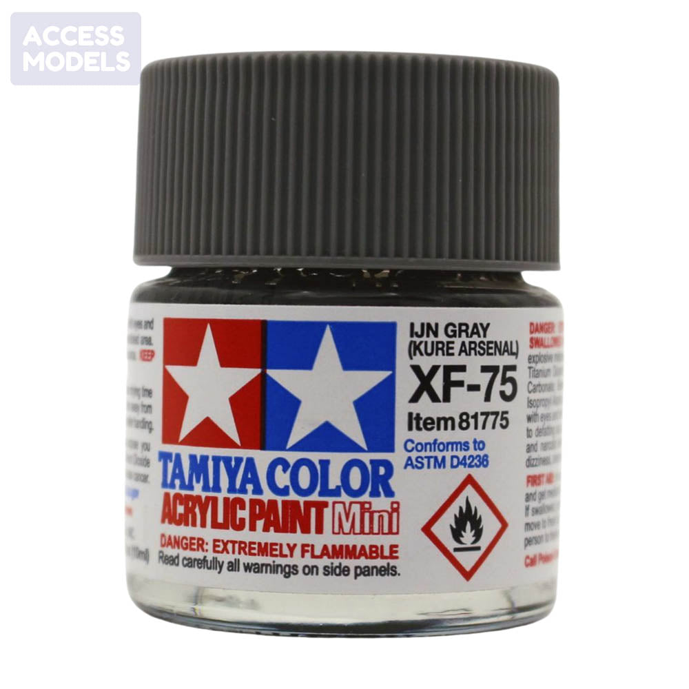 Tamiya Acrylic Paints 10Ml Xf75 Ijn Grey (Kure Arsenal)