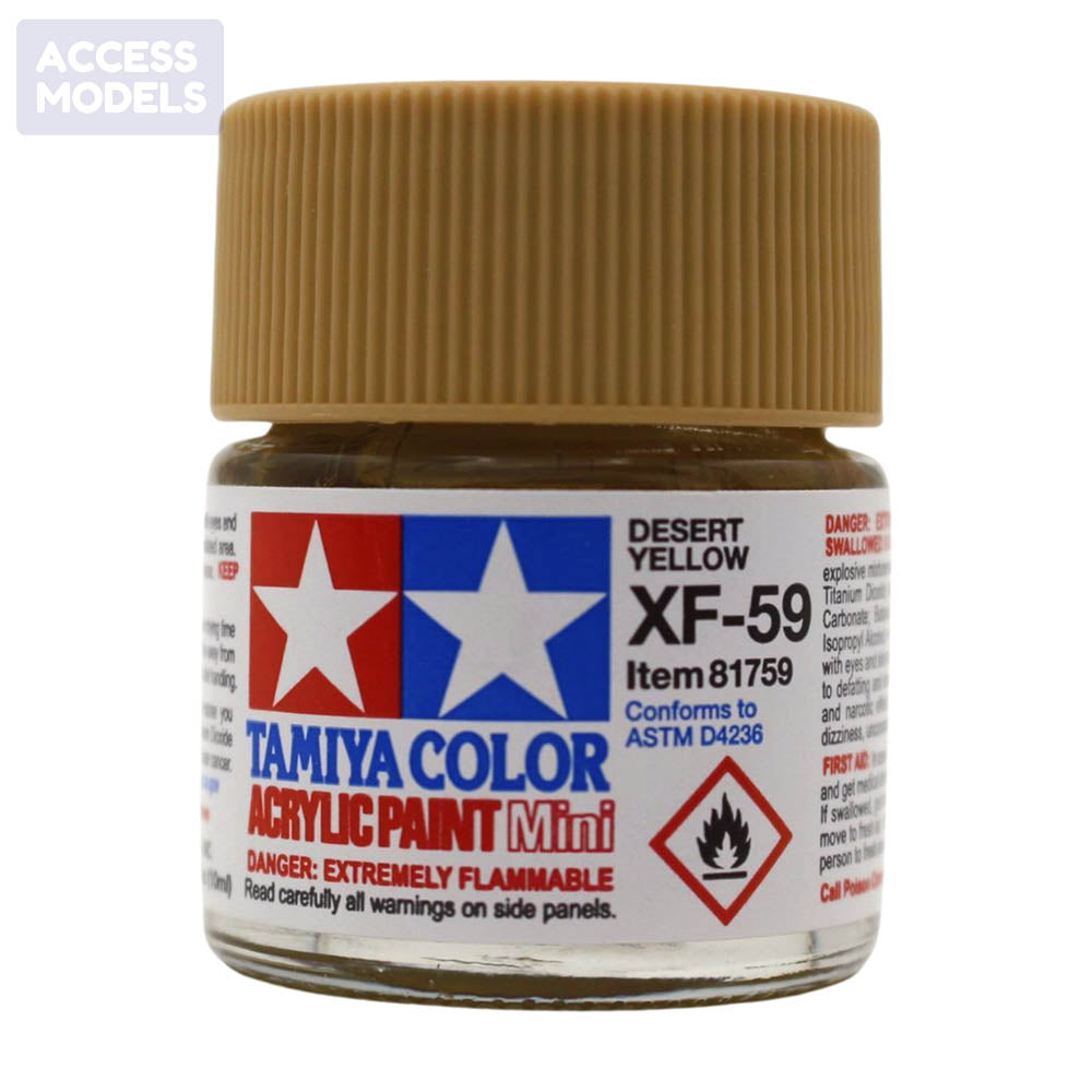 Tamiya Acrylic Paints 10Ml Xf59 Desert Yellow