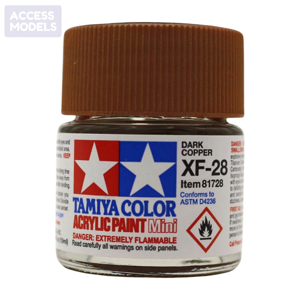 Tamiya Acrylic Paints 10Ml Xf28 Dark Copper